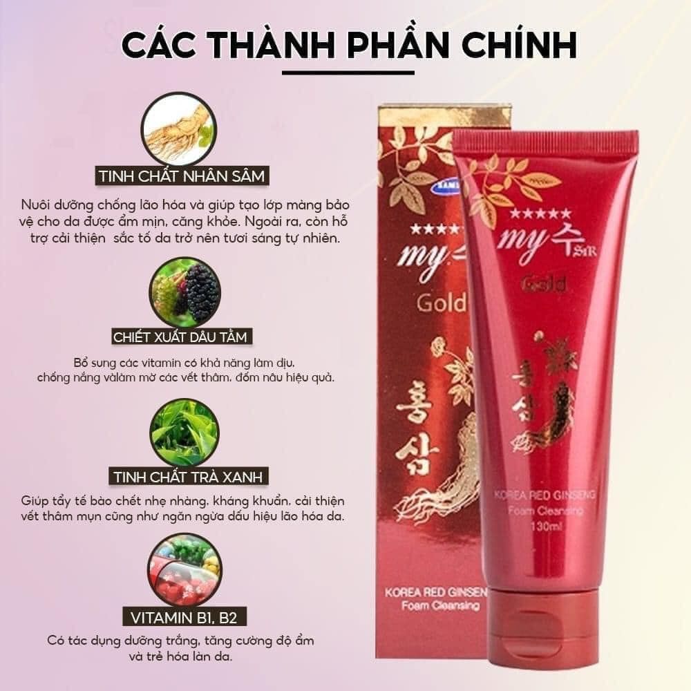 SRM Hồng Sâm My Gold 130ml