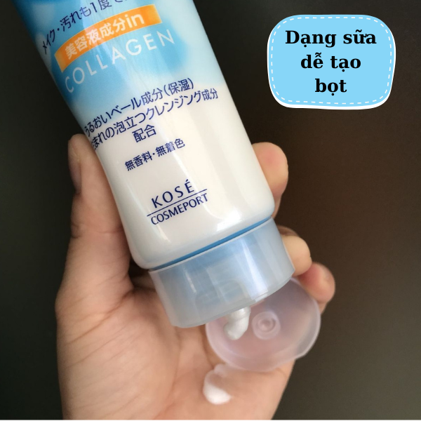 Sữa Rửa Mặt Kose Softymo Collagen Face Wash 220g #COLLAGEN