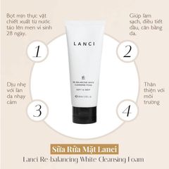 Lanci - Re-Balancing White Cleansing Foam 100ml