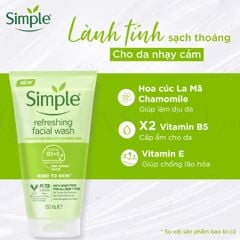 SRM Simple Kind To Skin 150ml #Xanh Lá (Mẫu Mới)