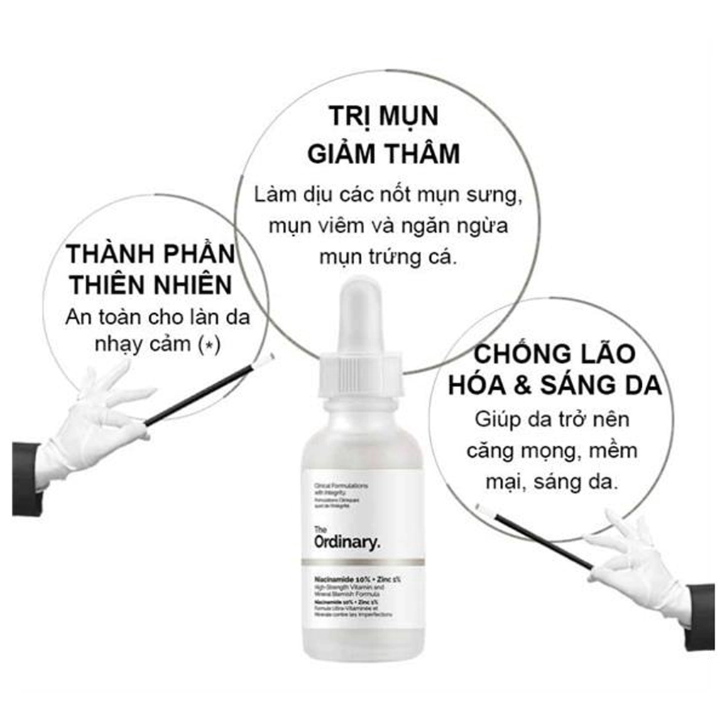 The Ordinary-Niacinamide 10%+Zinc 1% 60ml (Chai gấp 2)