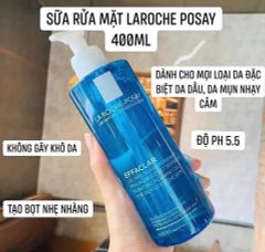 Laroche Posay - Gel Rửa Mặt Cho Da Dầu Nhạy Cảm 400ml