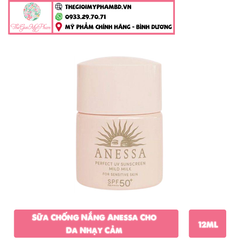Sữa Chống Nắng Anessa Cho Da Nhạy Cảm 12ml (Mini Ko Hộp)