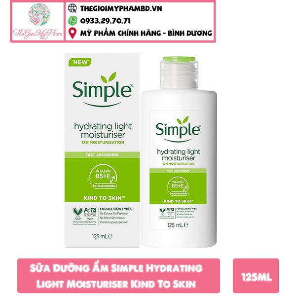 Kem Dưỡng Simple Kind To Skin Hydrating Light Moisturiser