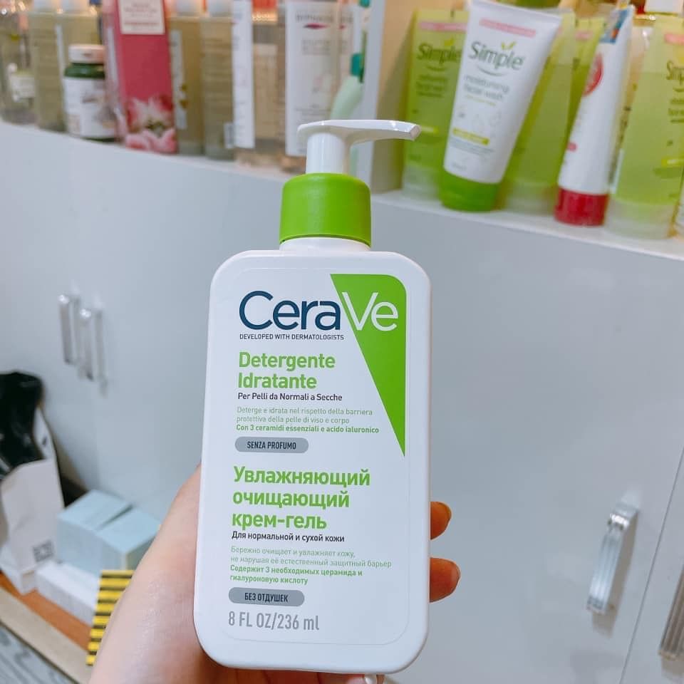 Sữa Rửa Mặt Cerave Hydrating Cleanser For Normal To Dry Skin 355ml #Da Khô