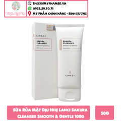 Sữa Rửa Mặt Dịu Nhẹ Lanci Sakura Cleanser Smooth & Gentle