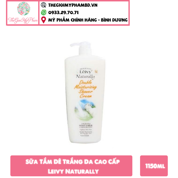 Sữa Tắm Dê Trắng Da Cao Cấp Leivy Naturally 1150ml