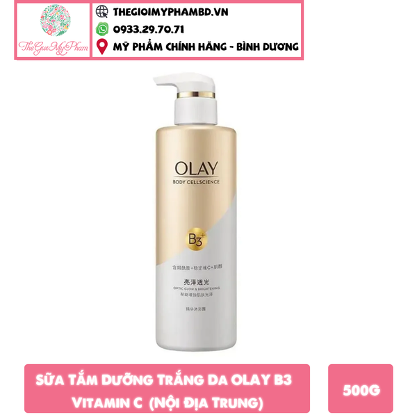 Sữa Tắm Dưỡng Trắng Da OLAY B3 + Vitamin C 500g (Nội Địa Trung)