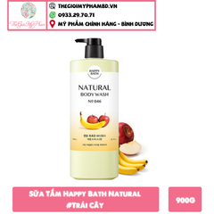 Sữa Tắm Happy Bath Natural 900g #Trái Cây