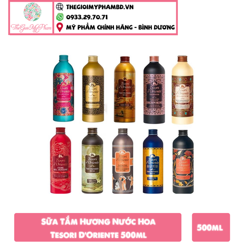 Sữa Tắm Hương Nước Hoa Tesori D’Oriente 500ml #HAMMAM (Tinh Dầu Argan)