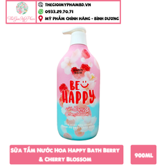 Sữa Tắm Happy Bath 900g #Berry & Cherry Blossom