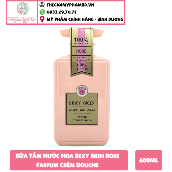Gel Tắm Sexy Skin 600ml #Rose (Hồng)