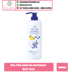 Sữa Tắm Sáng Da Hatomugi 800ml (Quả Yuzu)