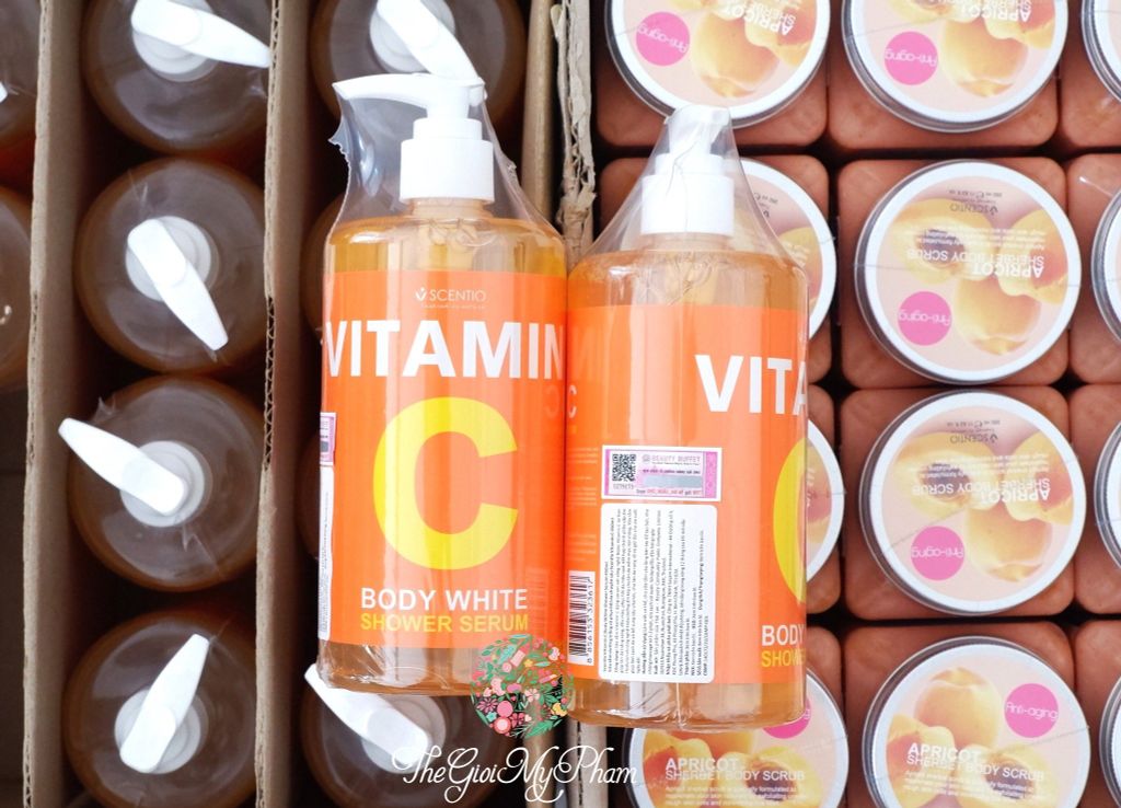 Sữa Tắm Dưỡng Trắng Và Phục Hồi Da Scentio Vitamin C Body White Shower Serum [450ml]