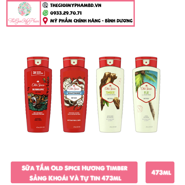 Sữa Tắm Old Spice Timber with Sandalwood 473ml