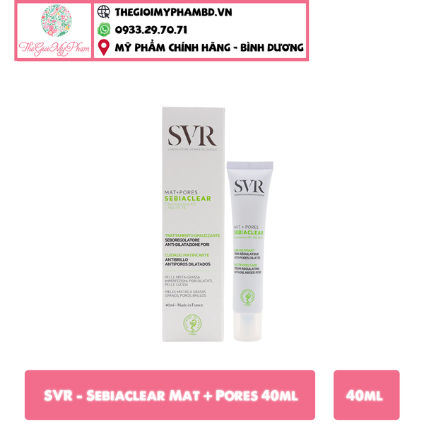 SVR - Sebiaclear Mat + Pores 40ml