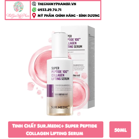 Sur.Medic - Tinh Chất Tái Tạo Phục Hồi da Super Peptide Collagen Lifting Serum 50ml