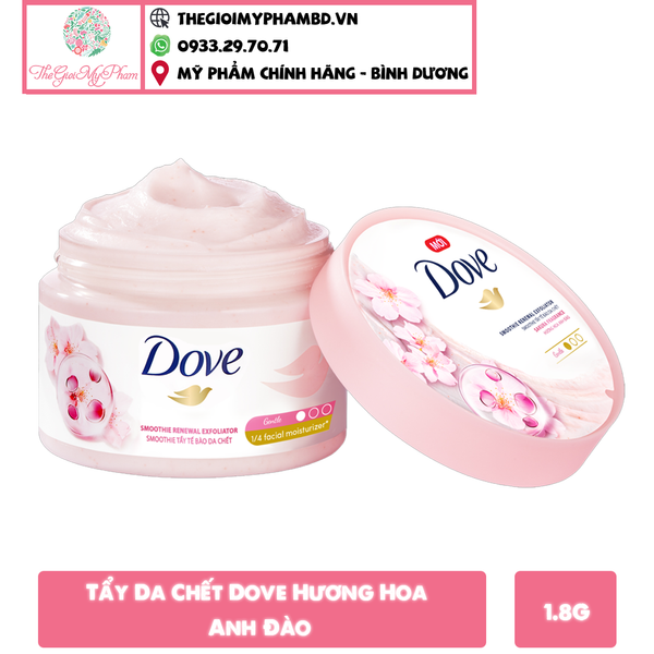 Tẩy Da Chết Dove Hương Hoa Anh Đào 298g (Bản Việt)