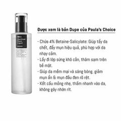 Tẩy da chết hóa học Cosrx BHA Blackhead 100ml