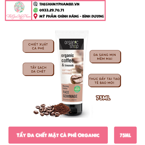 Tẩy Da Chết Mặt Cà Phê Organic