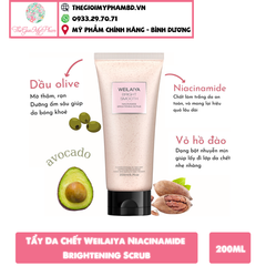 Tẩy Da Chết Weilaiya Niacinamide Brightening Scrub 200ml