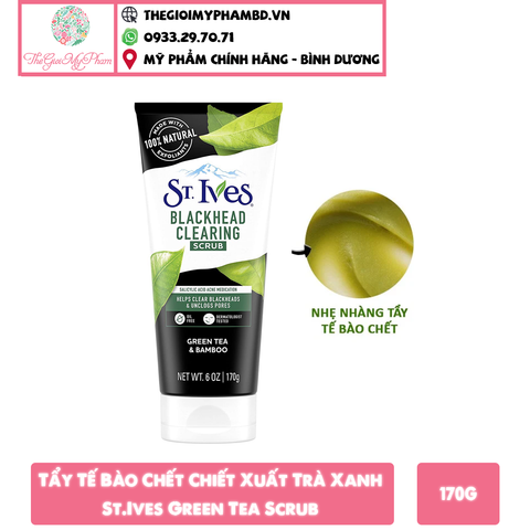 Tẩy Tế Bào Chết Mặt St.ives Trà Xanh 170g