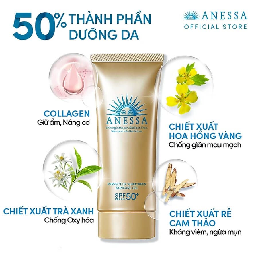 Gel Chống Nắng Anessa 90g (tuýp vàng)