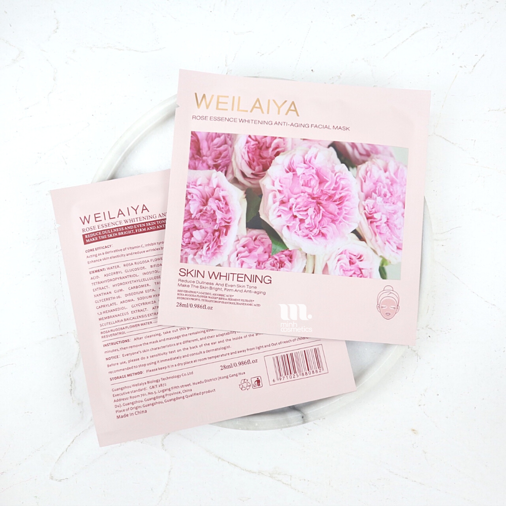 Mặt Nạ Trắng Da Weilaiya Skin Whitening Từ Hồng Vạn Cánh