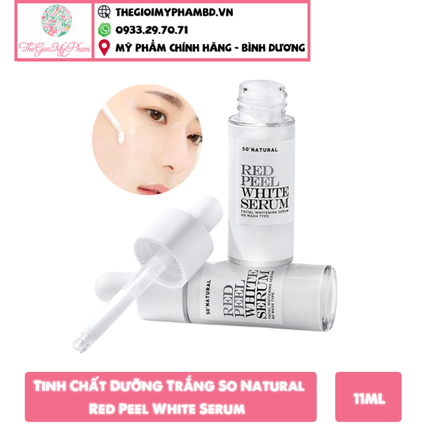 Tinh Chất Dưỡng Trắng, Đều Màu Da So Natural Red Peel White 11ml (Nhỏ)