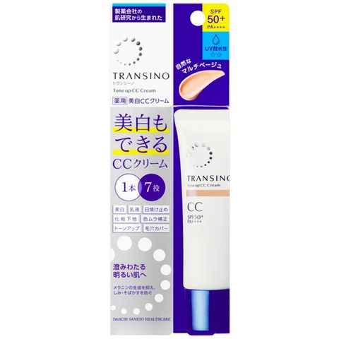 [KTD] Kem Trang Điểm Transino Tone Up CC Cream 7in1 SPF50+PA++++ 30g #Tone Beige