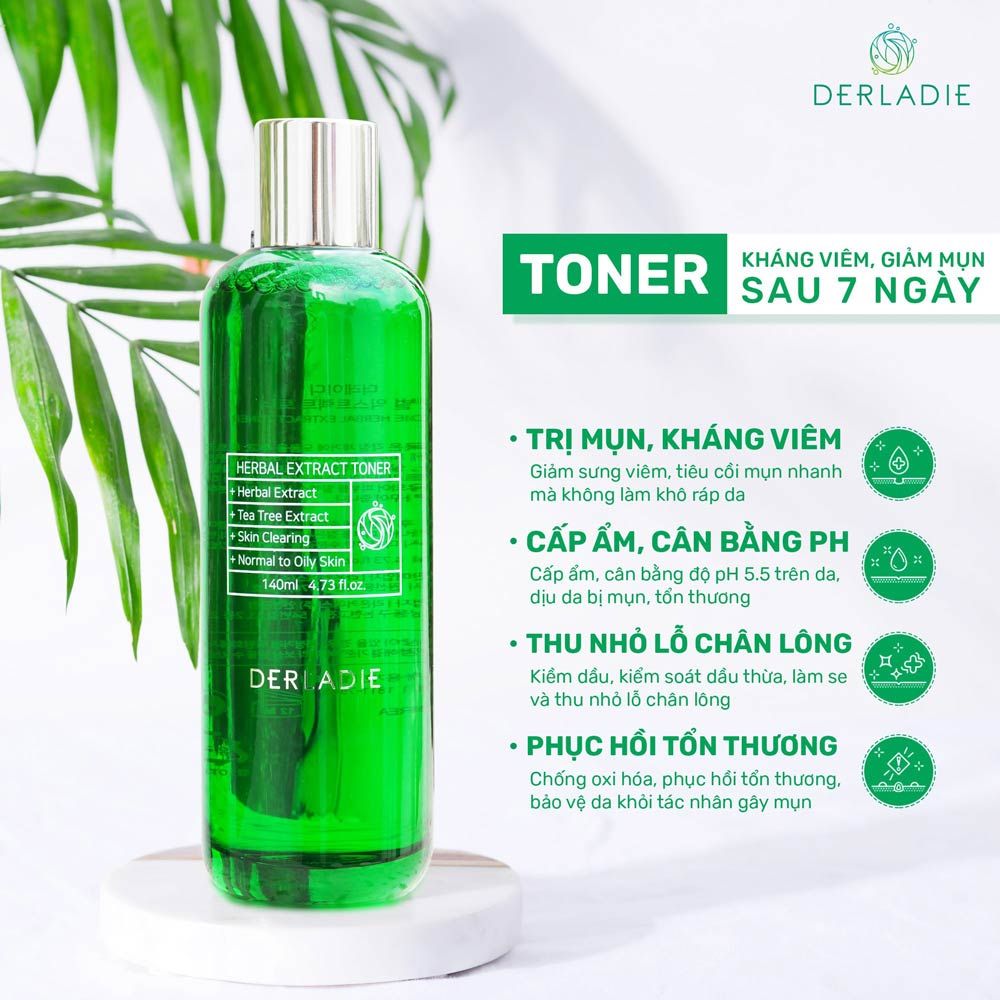 Derladie - Herbal Extract toner 140ml