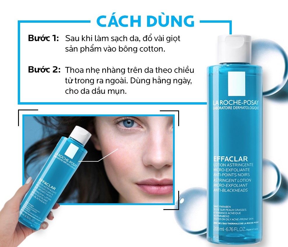 Laroche Posay - Toner Se Khít LCL 200ml (Da dầu mụn)