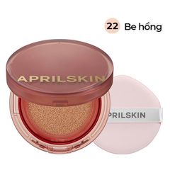 Phấn Nước Aprilskin Hero Cushion SPF50+/PA++++ Hộp Đỏ #22 Pink Beige - Da sáng hoặc trung bình tông lạnh