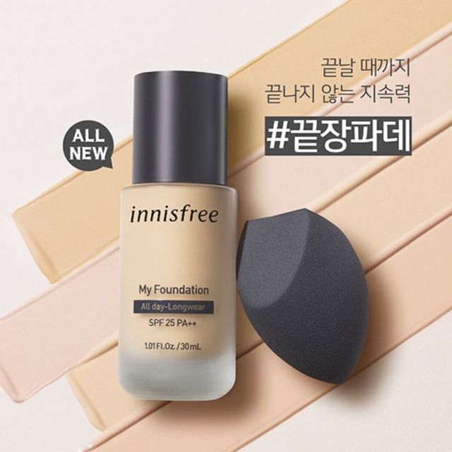 Kem Nền Kiềm Dầu Innisfree My Foundation All Day LongWear 30ml #21N Warm Vanilla