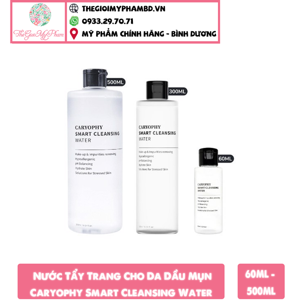Caryophy - Nước Tẩy Trang Smart Cleansing Water 300ml SALE 290K>238K