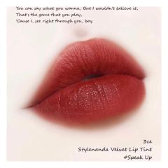Son 3CE Velvet Lip Tint #Speak up ( Ko tđ)