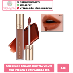Romand - Son Kem Lỳ Romand Milk Tea Velvet Tint Version 2 #05