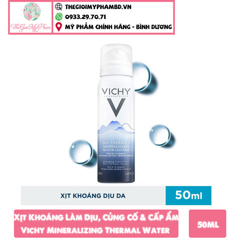 Xịt khoáng Vichy Cấp Ẩm, Làm Dịu Da 50ml