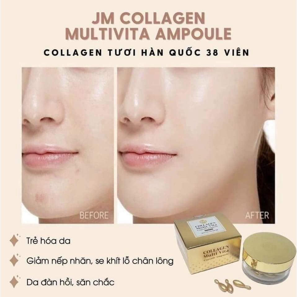 Tinh Chất Collagen Ammud Multi Vita Ampoule Collagen (38 viên)