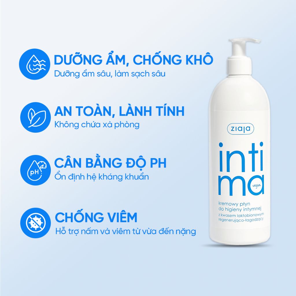 Dung dịch vệ sinh Intima 500ml #Xanh Nhạt