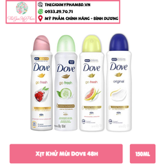 Xịt Khử Mùi Dove 48h #Lựu & Chanh