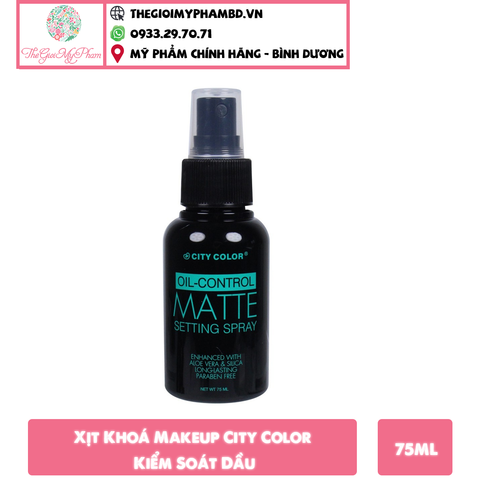 Xịt Khoá Makeup City Color Kiểm Soát Dầu 75ml