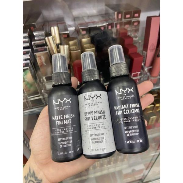 Xịt Khóa Lớp Trang Điểm NYX Radiant Finish Setting Spray 50ml (Bắt Sáng, Da Dầu)