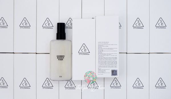 Xịt Khóa Nền Trang Điểm 3CE Shimmer Makeup Fixer 95ml (Có Nhũ)
