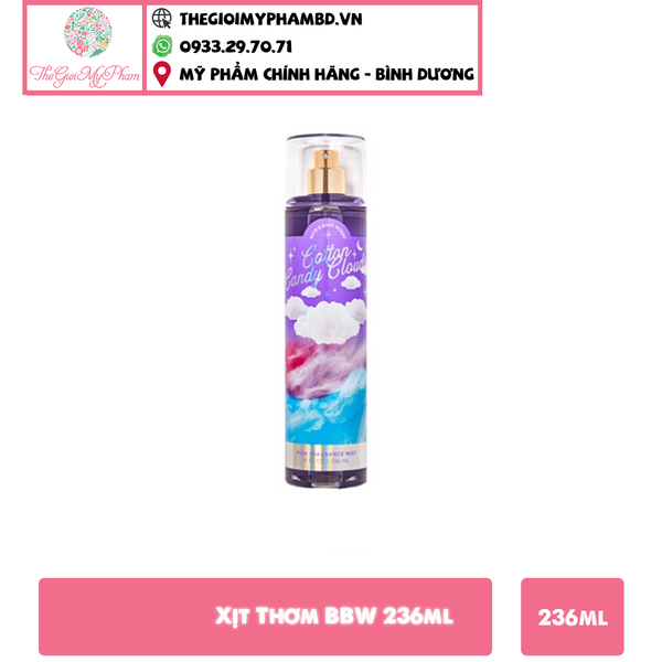 Xịt Thơm Bath and Body Works Fine Fragrance Mist 236ml #Cotton Candy Clouds