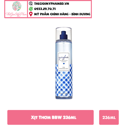 Xịt Thơm Bath and Body Works Fine Fragrance Mist 236ml  #Ginghan