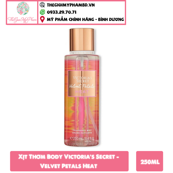 Xịt Thơm Victoria's Secret 250ml #Velvet Petal Heat (Mẫu mới)