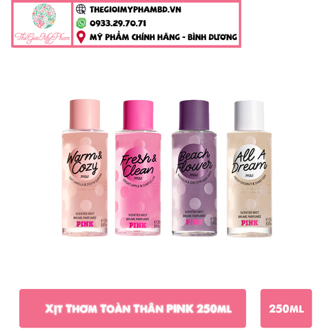Xịt Thơm Toàn Thân PINK 250ml #PLS