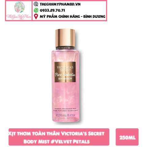 Xịt Thơm Victoria's Secret ánh nhũ #Velvet Petals