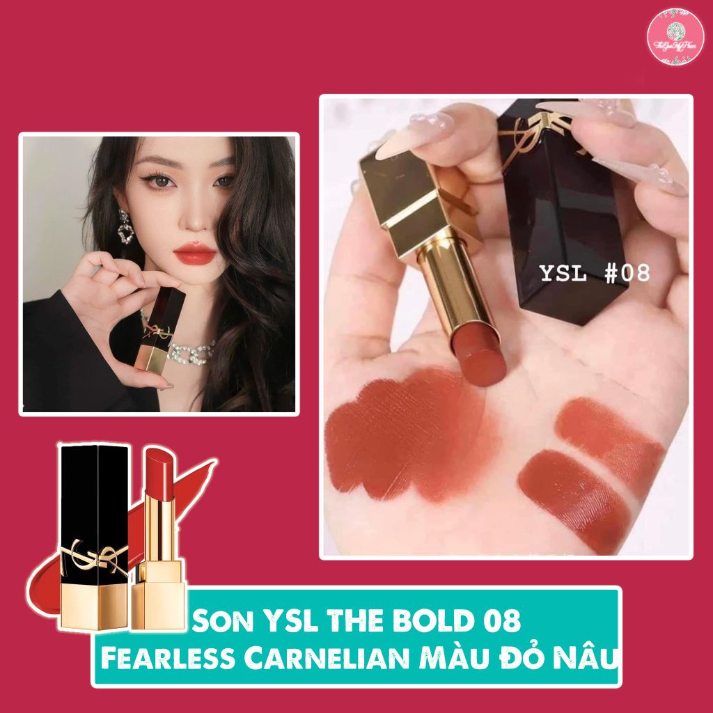 YSL - Son Thỏi The Bold #08 (Ko Tđ)